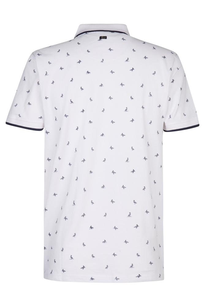 POLO MET ALLOVER PRINT M 1050 POL106 0000 Bright White